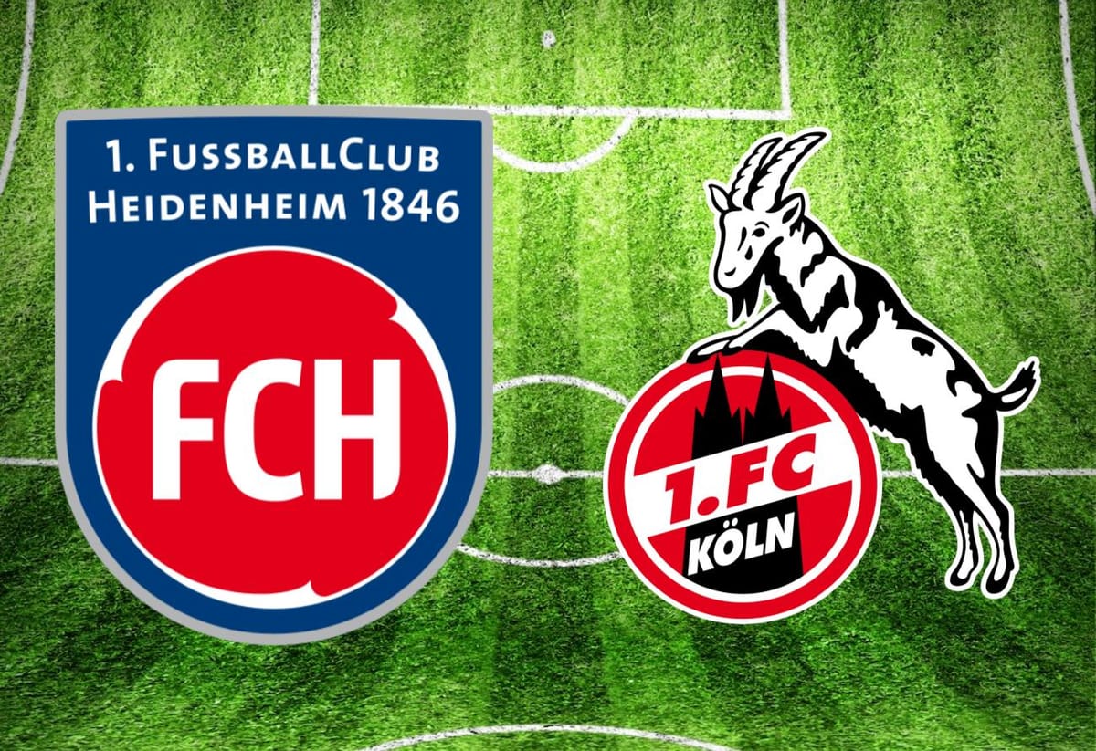 1. FC Heidenheim – 1. FC Köln im TV: Anstoßzeit, Sender und Statistik