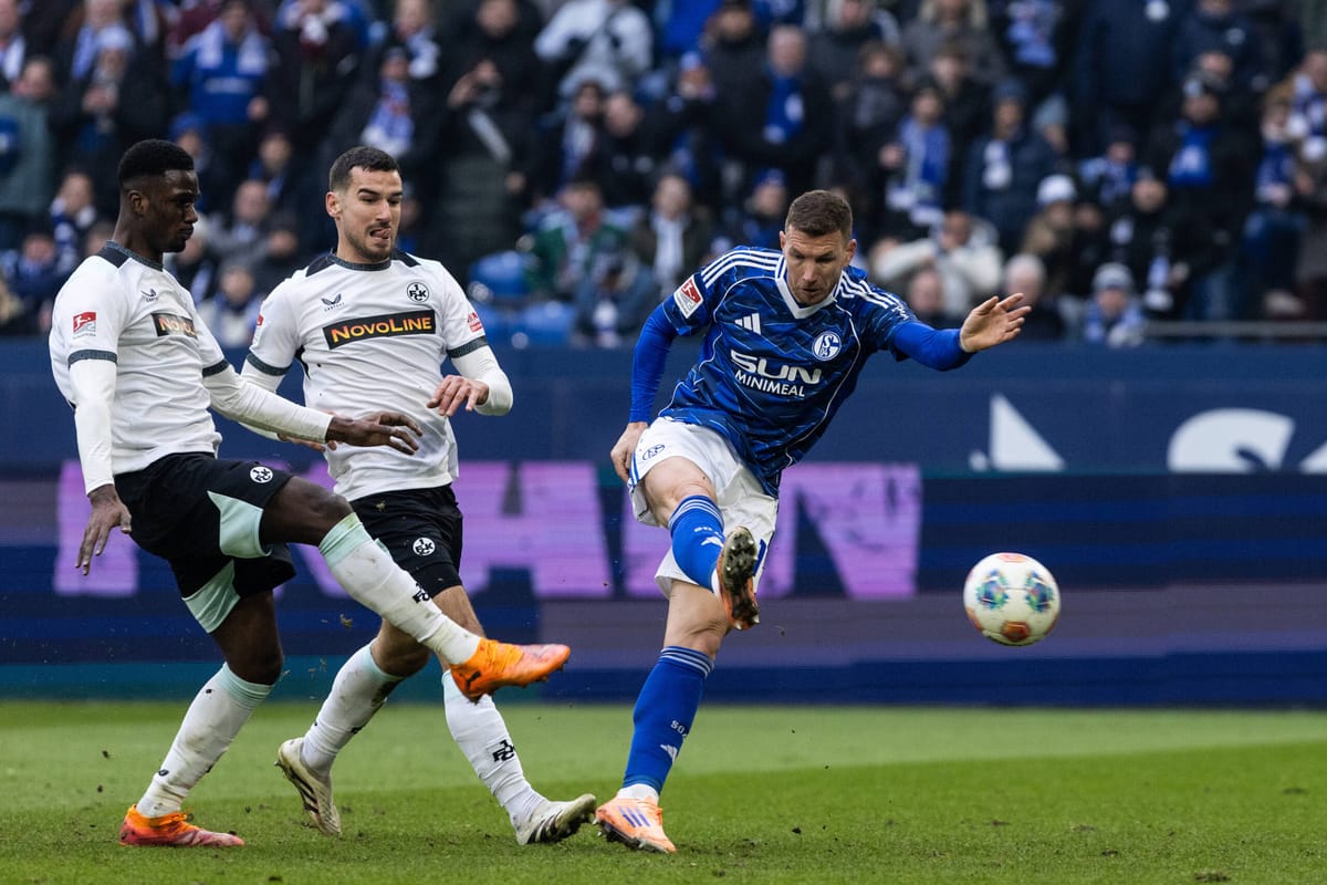 Edin Dzeko: Rekord-Tor bei Schalke-Debüt zeigt sofort seinen Wert in der 2. Liga