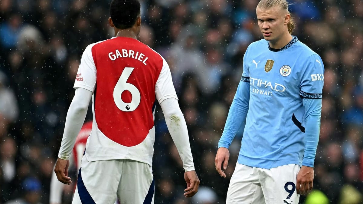 Lange Überzahl: City gleicht spät gegen Arsenal aus