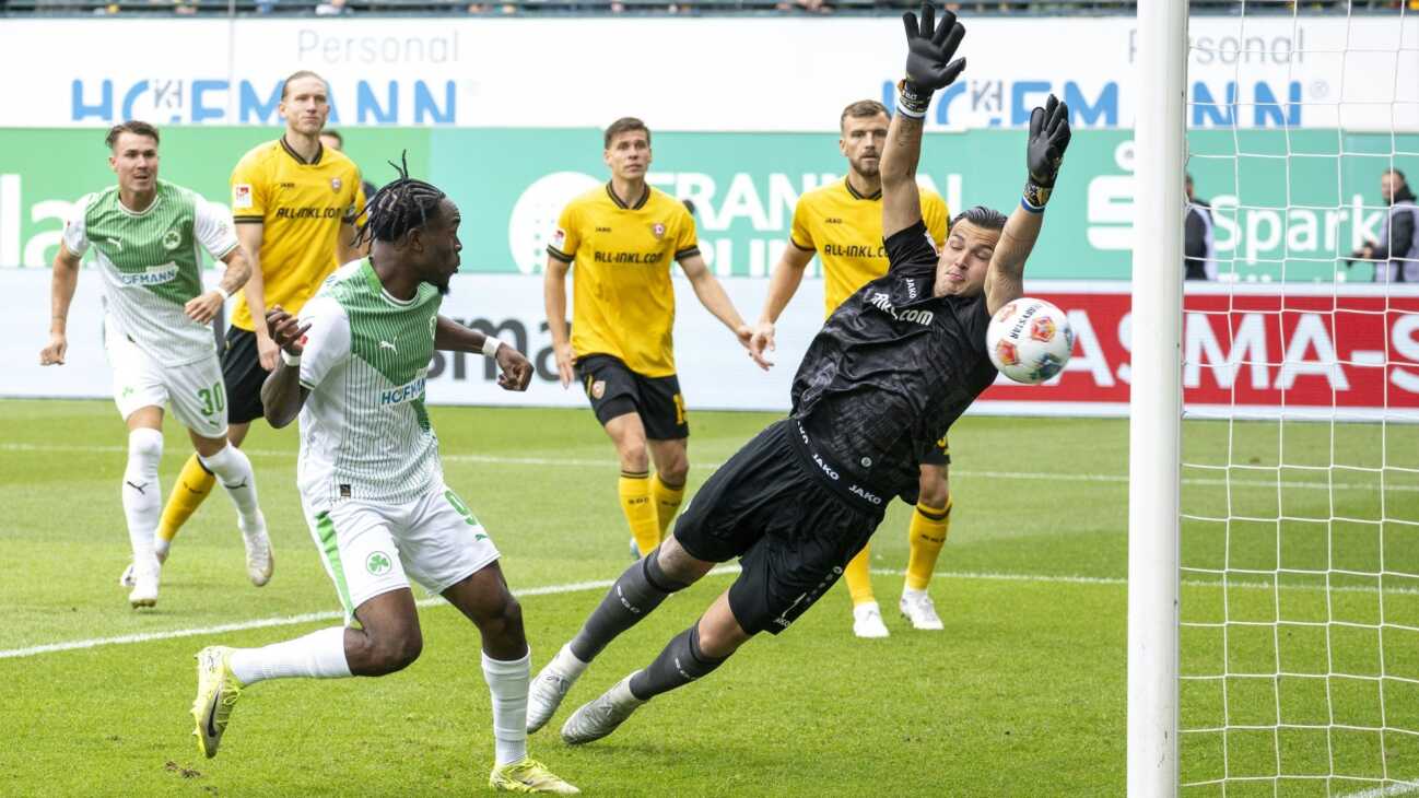 Rückkehr nach 1176 Tagen: Dresden verliert in Fürth