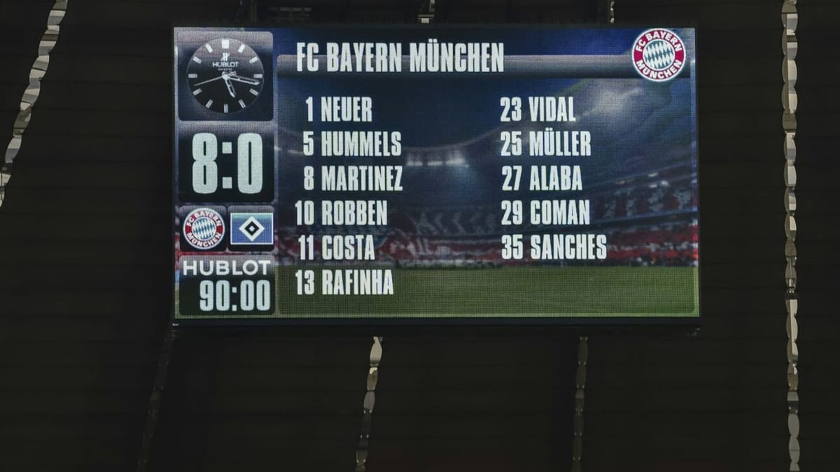 Duell gegen die Bayern: HSV-Bilanz des Schreckens