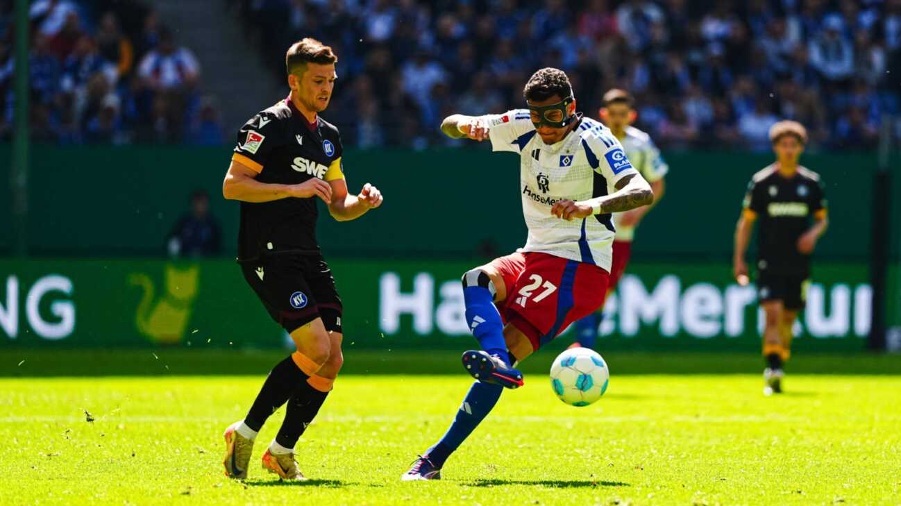 HSV wackelt im Aufstiegskampf und verliert gegen Karlsruhe