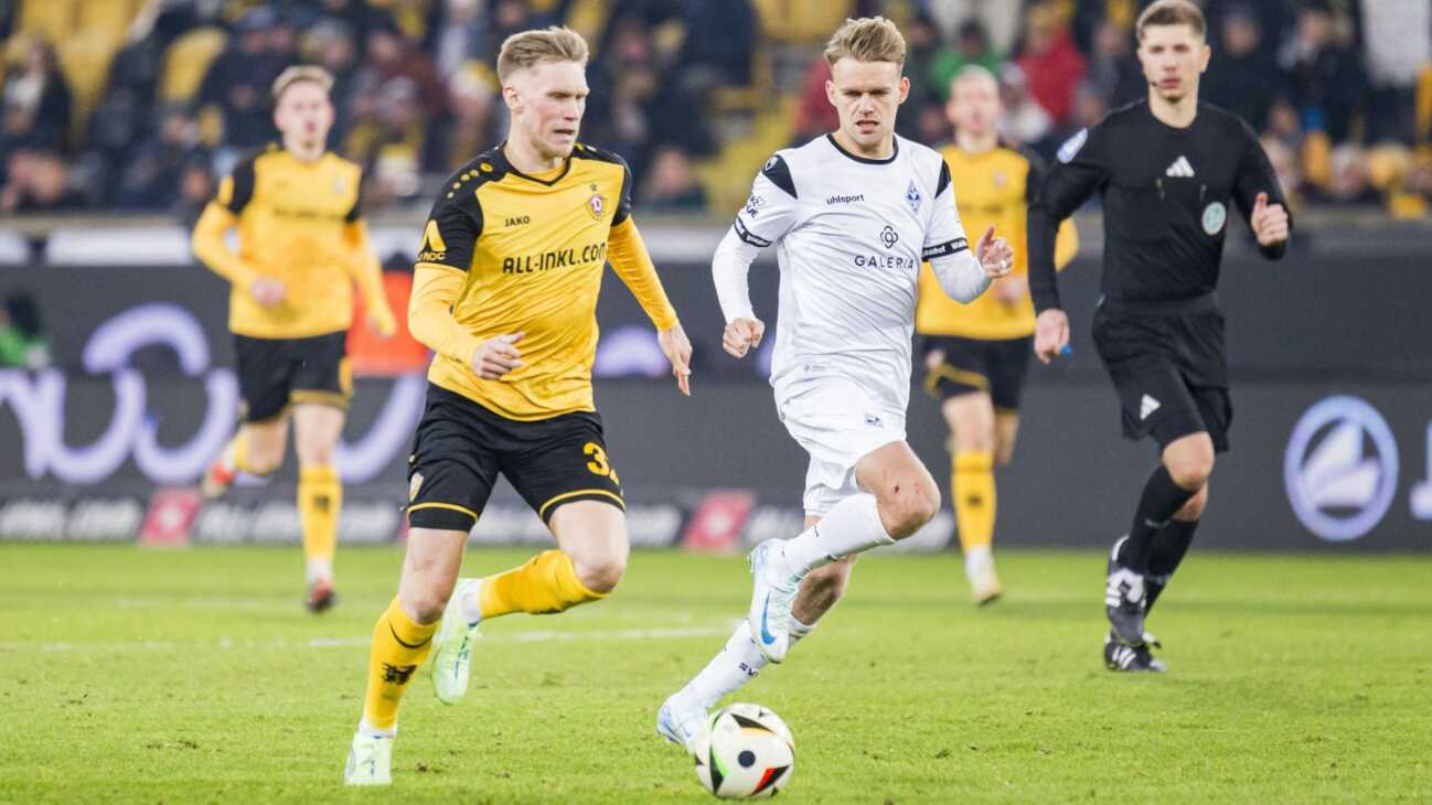 3. Liga: Dresden übernimmt vorübergehend Platz eins