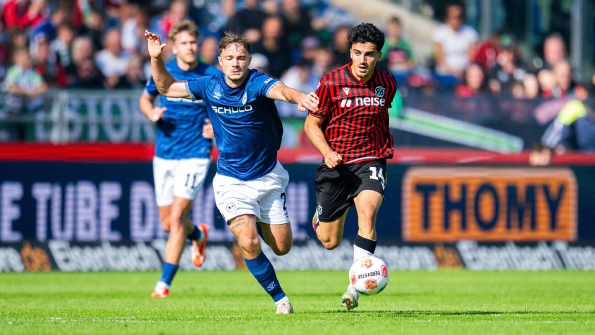 Sieg gegen Bielefeld: Hannover schließt zur Spitze auf