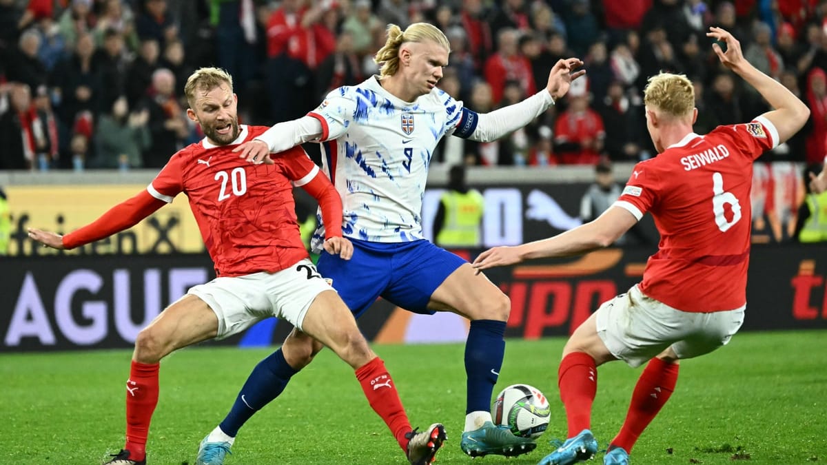 Österreich schlägt Haaland und zieht an Norwegen vorbei