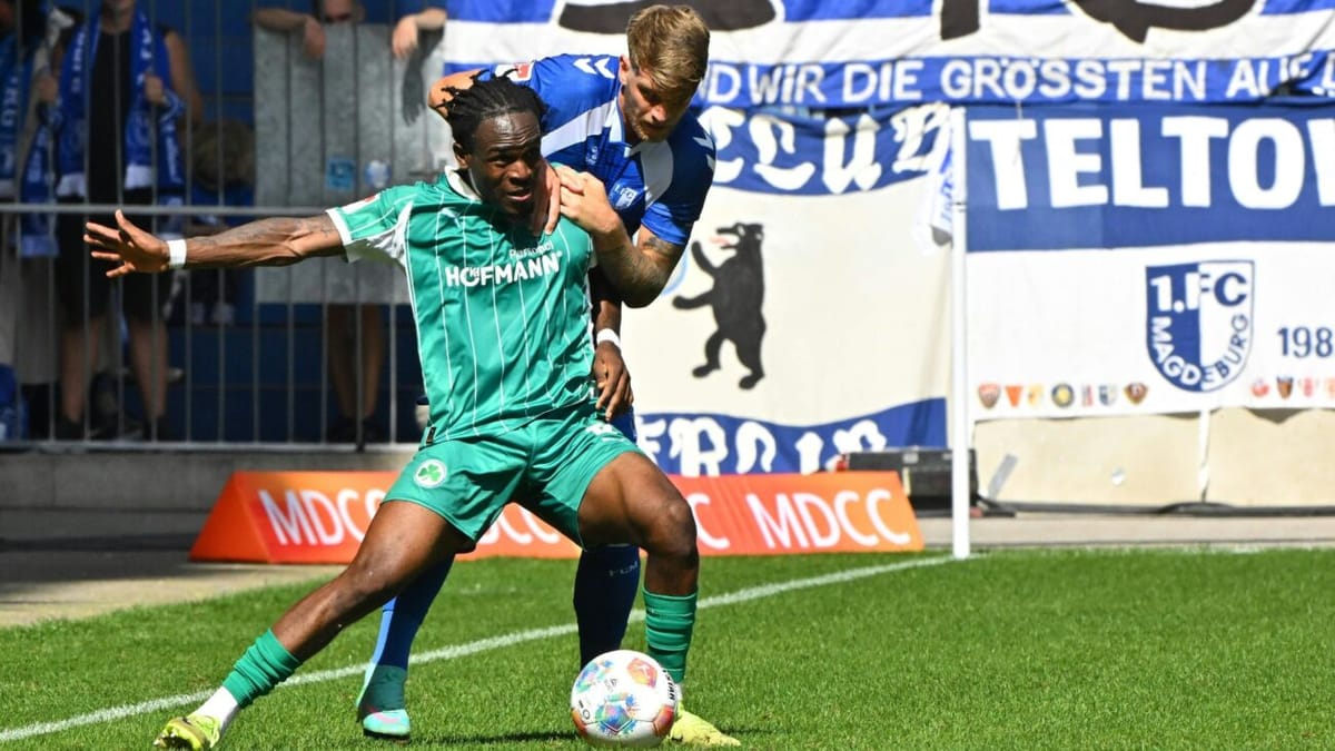Fürth gewinnt irren Schlagabtausch in Magdeburg