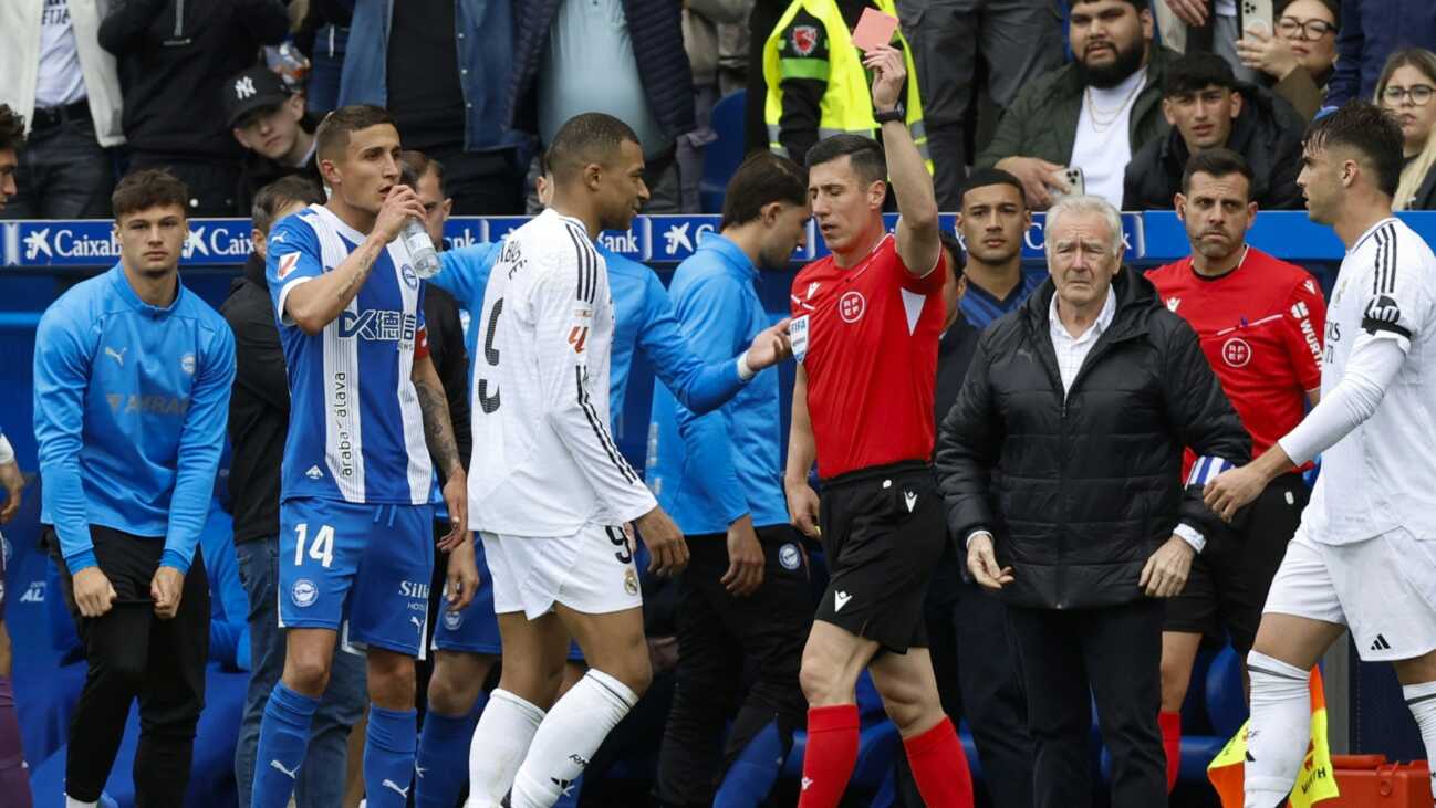 Nach Platzverweis: Nur ein Spiel Sperre für Mbappé