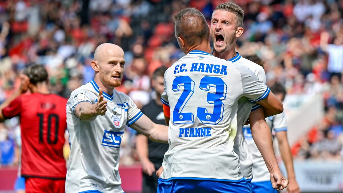 3. Liga: Rostock rettet Punkt in Ingolstadt