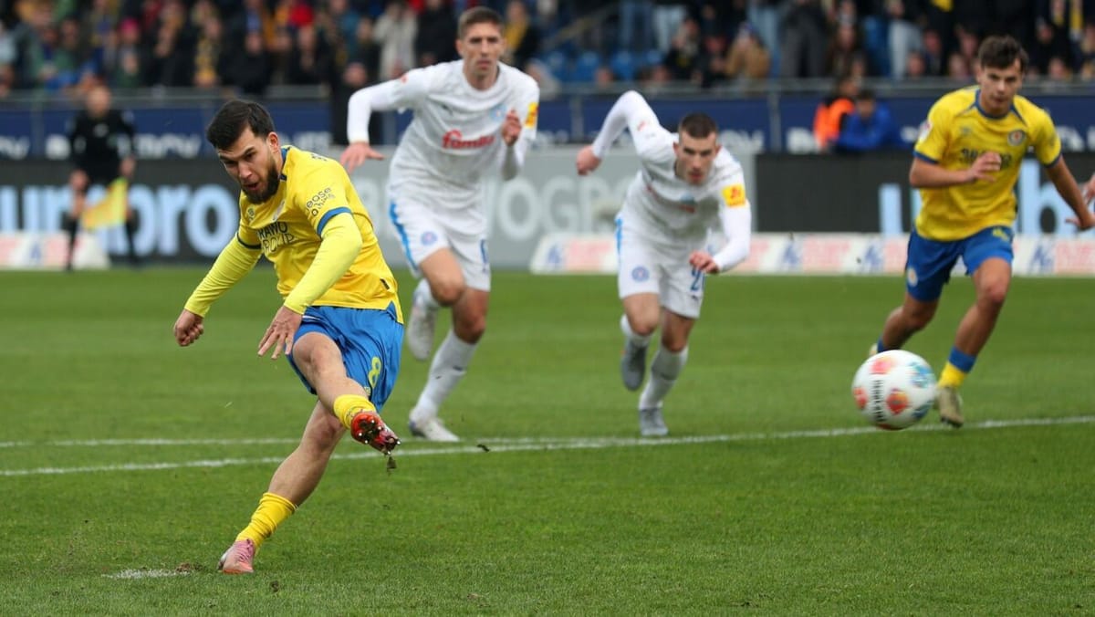 Zwei Tore, zwei Platzverweise: Braunschweig remis gegen Kiel