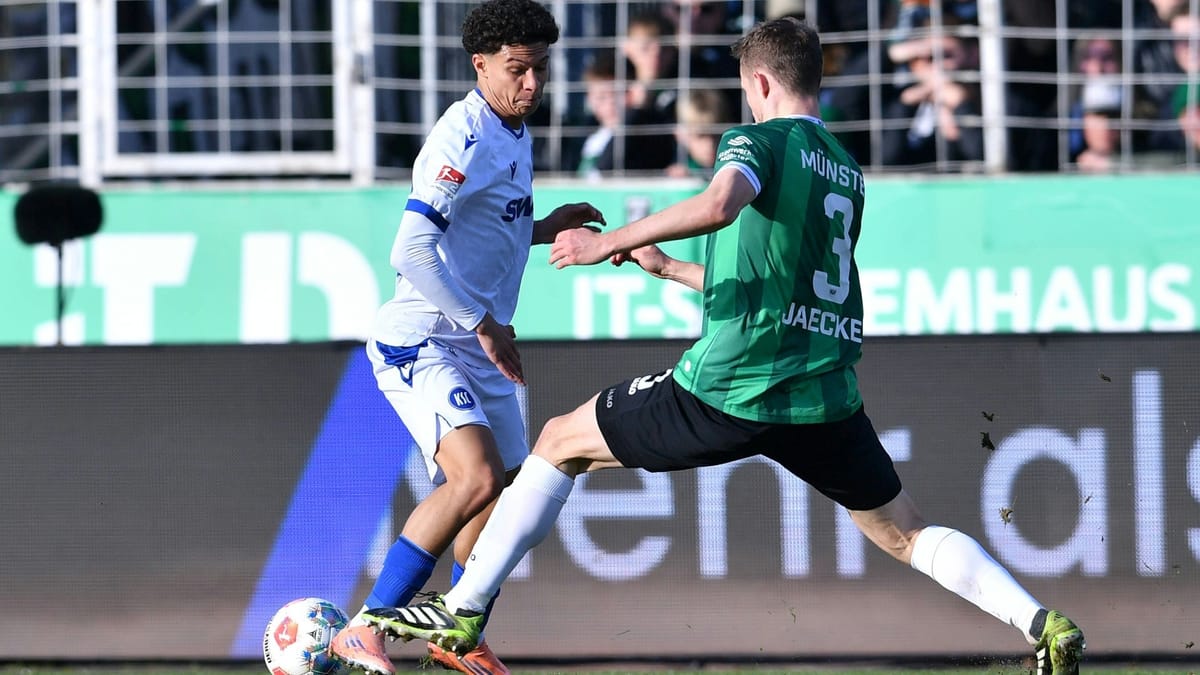 Wanitzek mit Doppelpack: KSC atmet auf