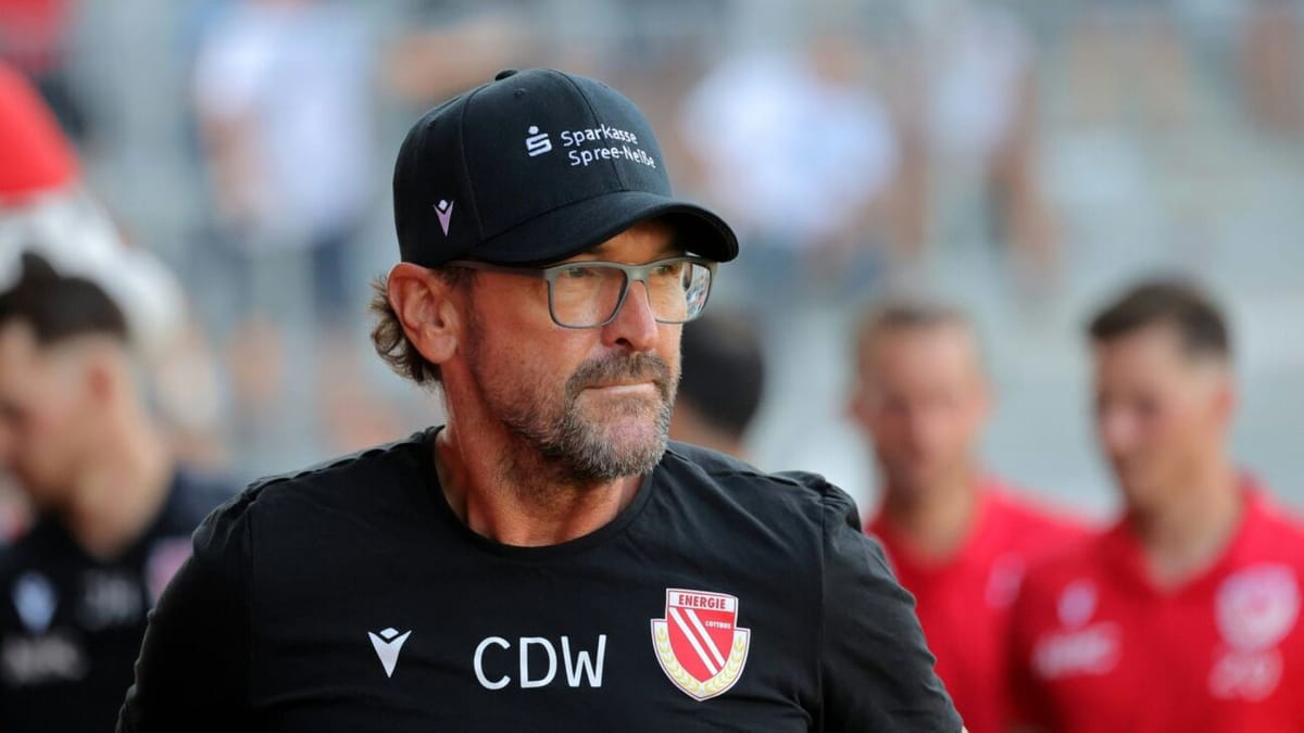 3. Liga: Cottbus-Trainer Wollitz sieht Rot