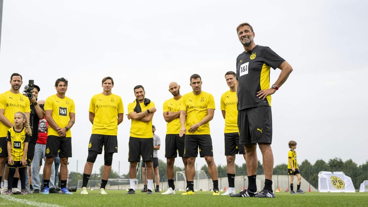Klopp wieder in BVB-Farben: Abschlusstraining in Dortmund
