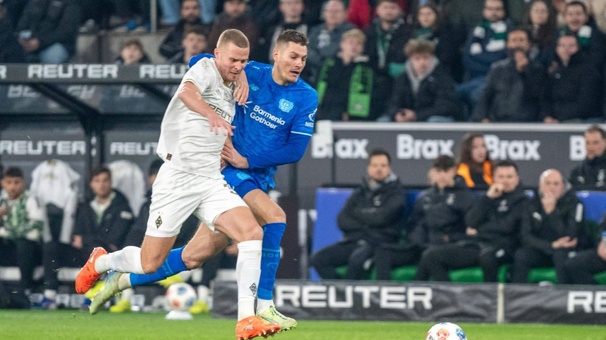 Nur 1:1 in Gladbach: Bayer lässt Punkte liegen