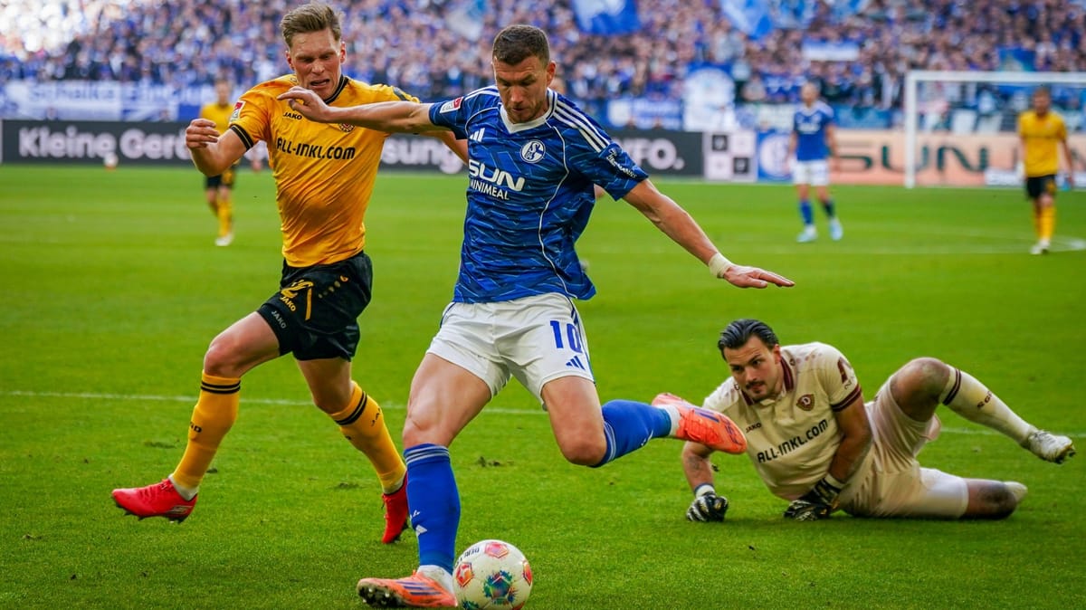 Trotz Doppelpacker Dzeko: Schalke erneut sieglos
