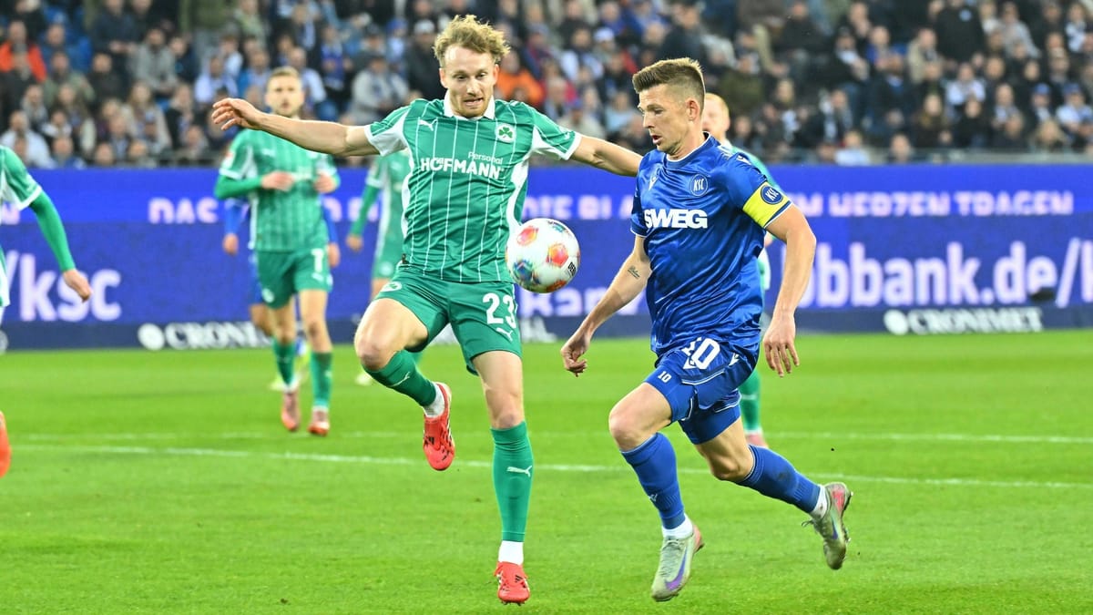 Fürth gibt Sieg im Abstiegskampf aus der Hand