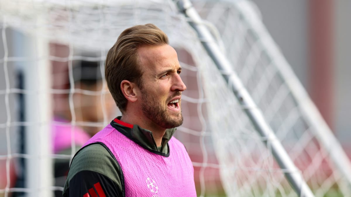 Bayern-Training mit Kane