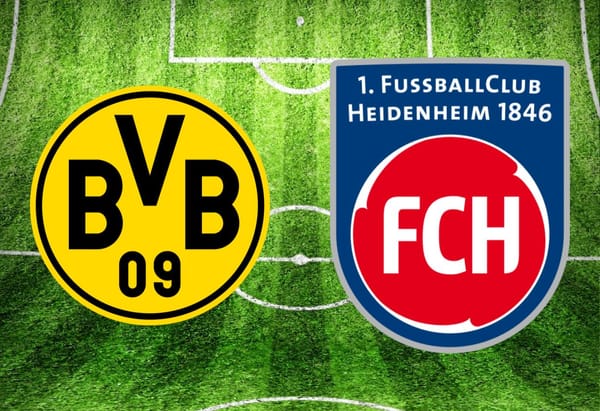 Borussia Dortmund – 1. FC Heidenheim im TV: Anstoßzeit, Sender und Statistik