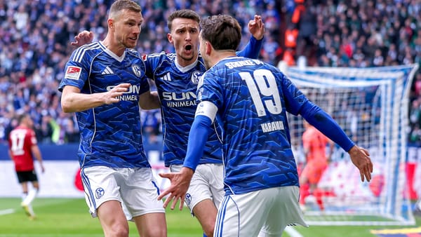 Erst Tor, dann Rot: Schalker Schock nach Dzeko-Platzverweis