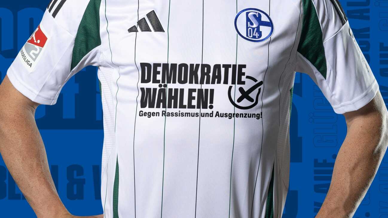Vor der Wahl: Schalke mit Botschaft in Darmstadt Vor der Wahl: Schalke mit Botschaft in Darmstadt
