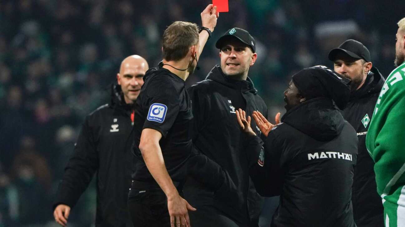 Werner fehlt in München: Werder-Trainer nach Rot gesperrt Werner fehlt in München: Werder-Trainer nach Rot gesperrt