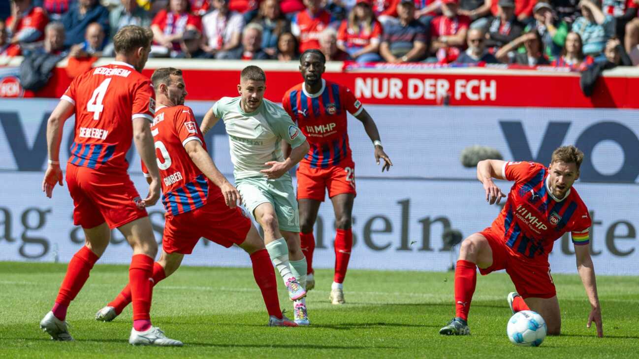 Von Werder ausgekontert: Heidenheim muss in die Relegation Von Werder ausgekontert: Heidenheim muss in die Relegation