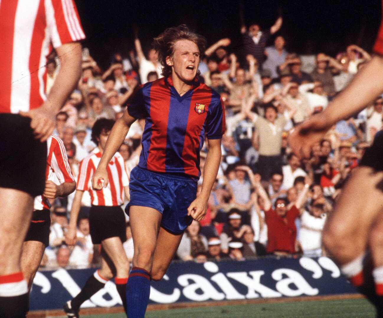Bernd Schuster (Barca) – Torjubel Bernd Schuster Barca - Torjubel