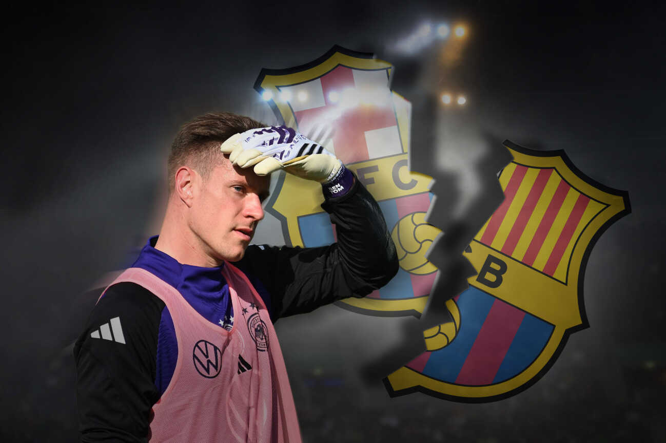 FOTOMONTAGE: Radikale Degradierung: Marc -Andre Ter Stegen darf nicht mit Team von FC Barcelona, Barca trainieren. Â *** PHOTOMONTAGE Radical demotion Marc Andre Ter Stegen may not train with FC Barcelona team Â