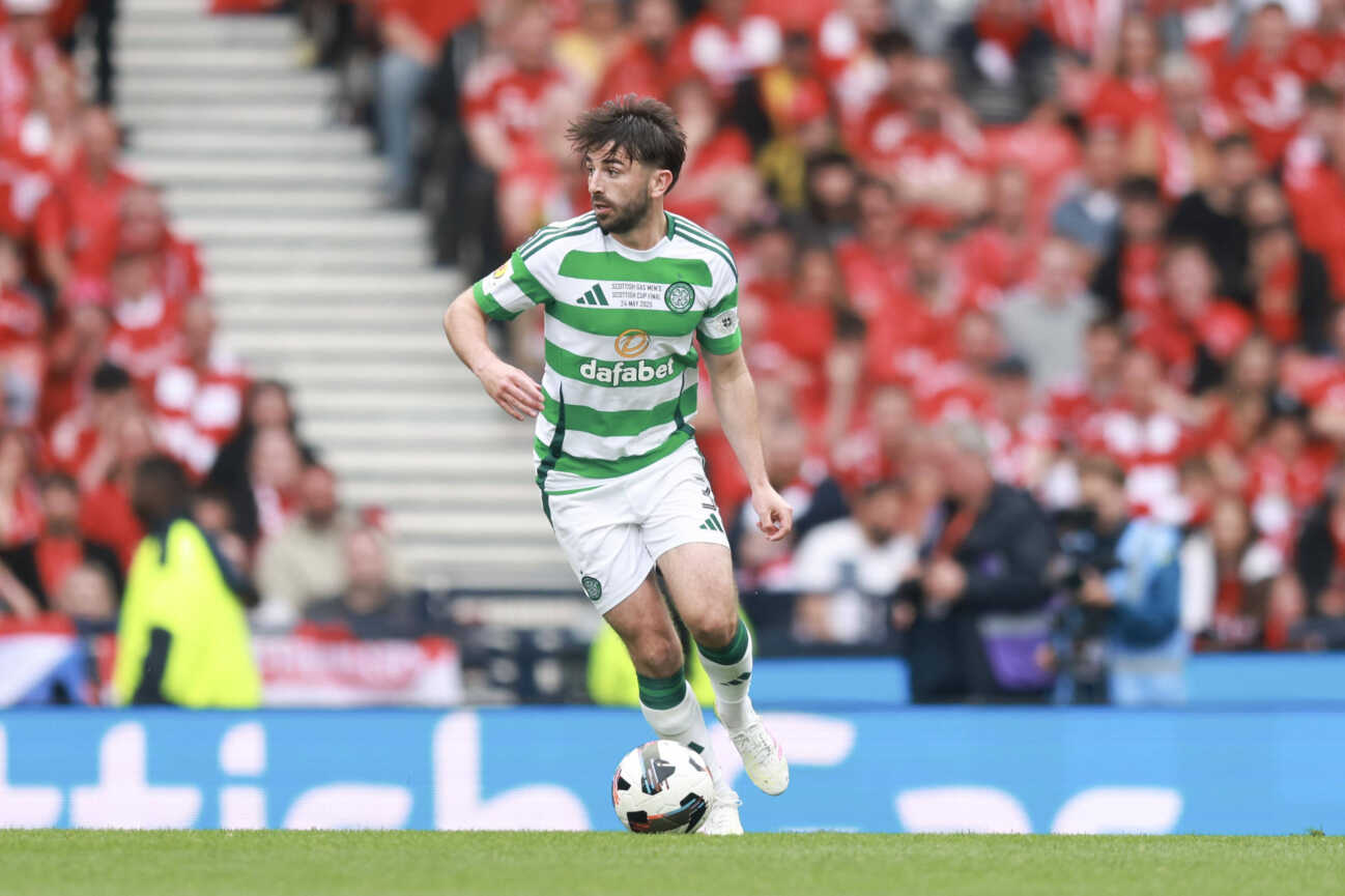 24th May 2025 Hampden Park, Glasgow, Scotland: Scottish Cup Football Final, Aberdeen versus Celtic Greg Taylor of Celtic PUBLICATIONxNOTxINxUK ActionPlus12793151 DavidxYoung