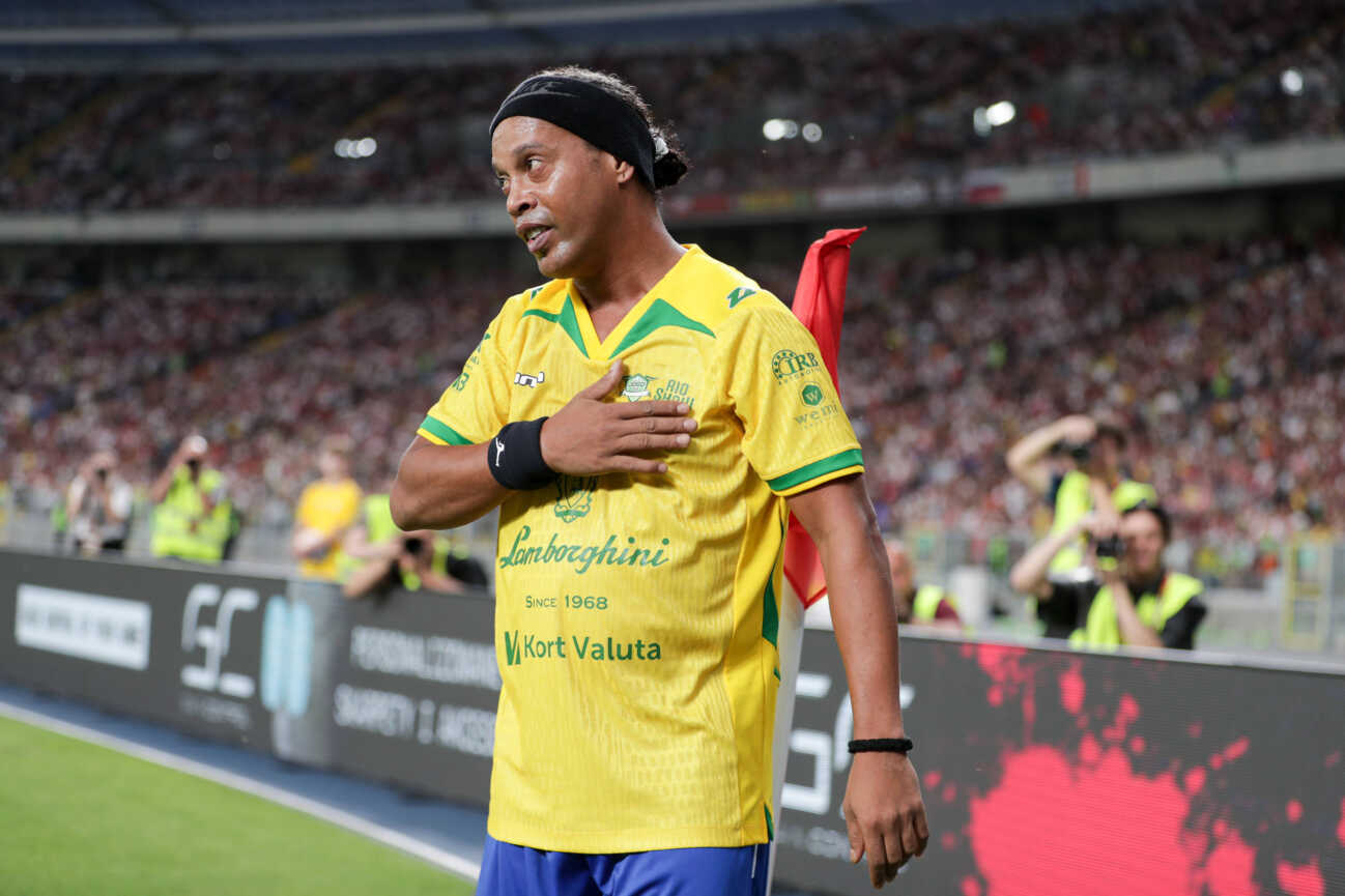 Brazil Vs Poland in Chorzow, Poland - 21 Jun 2025 Ronaldinho Gaucho of Brazil seen during RONALDINHO SHOW 2025 football match between Brazil and Poland at Silesian Stadium. Final score; Brazil 2:2 Poland. Chorzow Poland Copyright: xGrzegorzxWajdax xSOPAxImagesx RONALDINHOSHOW_21062025_6