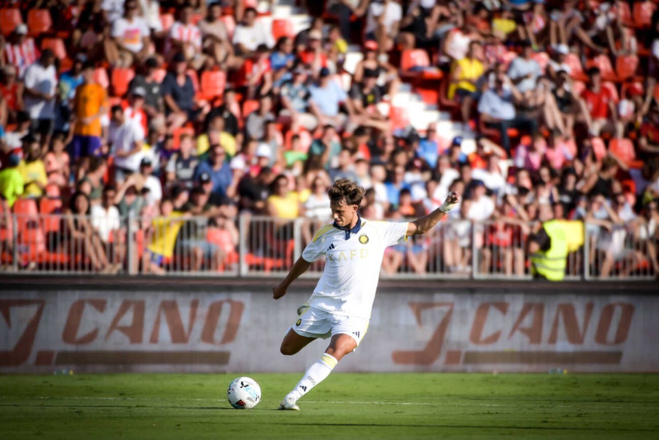 ESP: UD Almeria v Al Nassr - Friendly Match ALMERIA, SPAIN - AUGUST 10: Joao Felix of Al Nassr during the match between UD Almeria and Al Nassr of friendly match on August 10, 2025 at Power Horse Stadium in Almeria, Spain. (Photo by Samuel Carreno) Almeria Andalucia Andalucia Spain Copyright: xSamuelxCarrenox SAM_9550