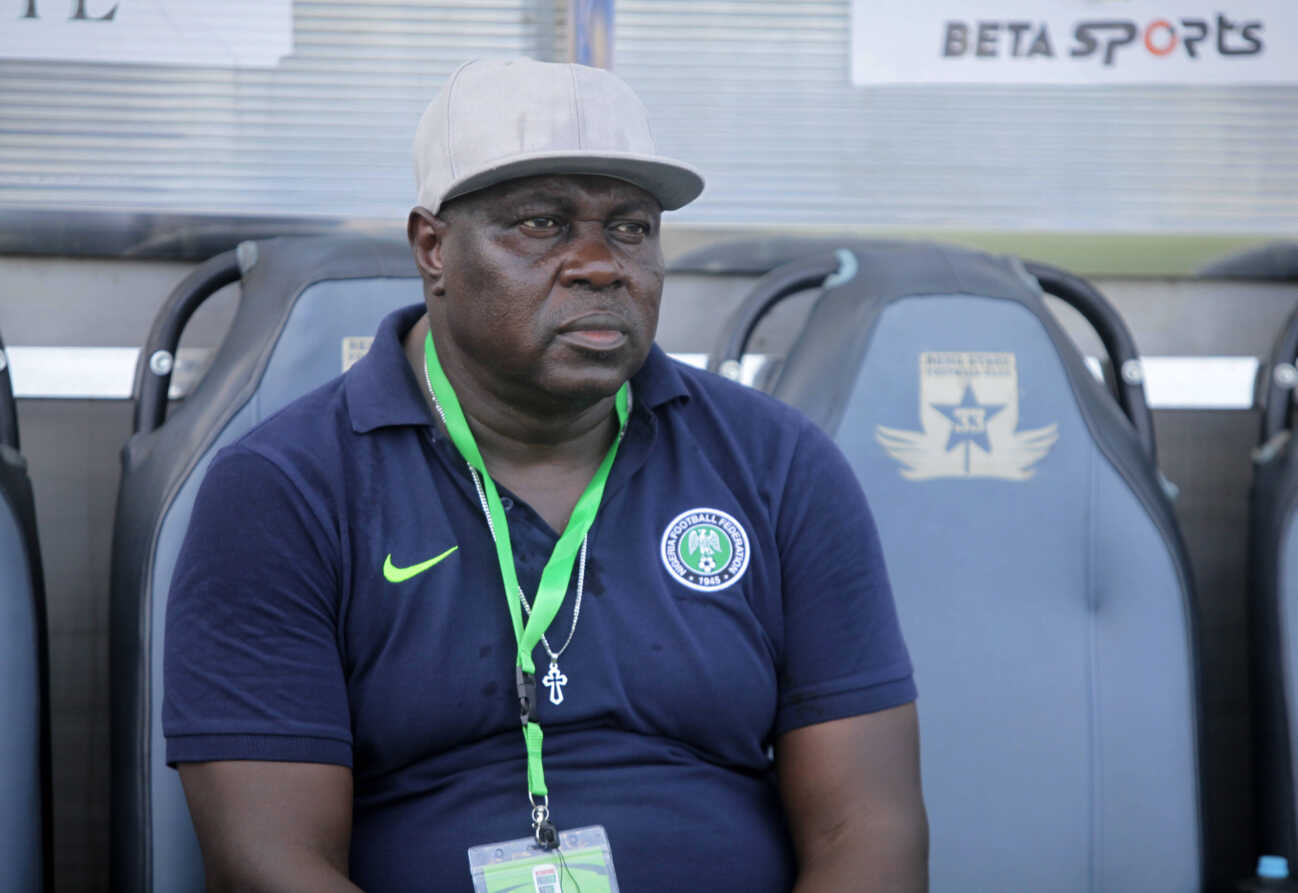 Super Falcons Of Nigeria Beat Fennecs Of Algeria 2-0 In Ikenne, Nigeria Head Coach of the Super Falcons of Nigeria, Justin Madugu, is present during the Super Falcons of Nigeria International Friendly, Länderspiel, Nationalmannschaft match against the Fennecs of Algeria at the Remo Stars Sports Complex in Ikenne, Ogun State, Nigeria, on October 26, 2024. The Falcons win 2-0. Ikenne Nigeria PUBLICATIONxNOTxINxFRA Copyright: xAdekunlexAjayix originalFilename:ajayi-notitle241026_np092.jpg