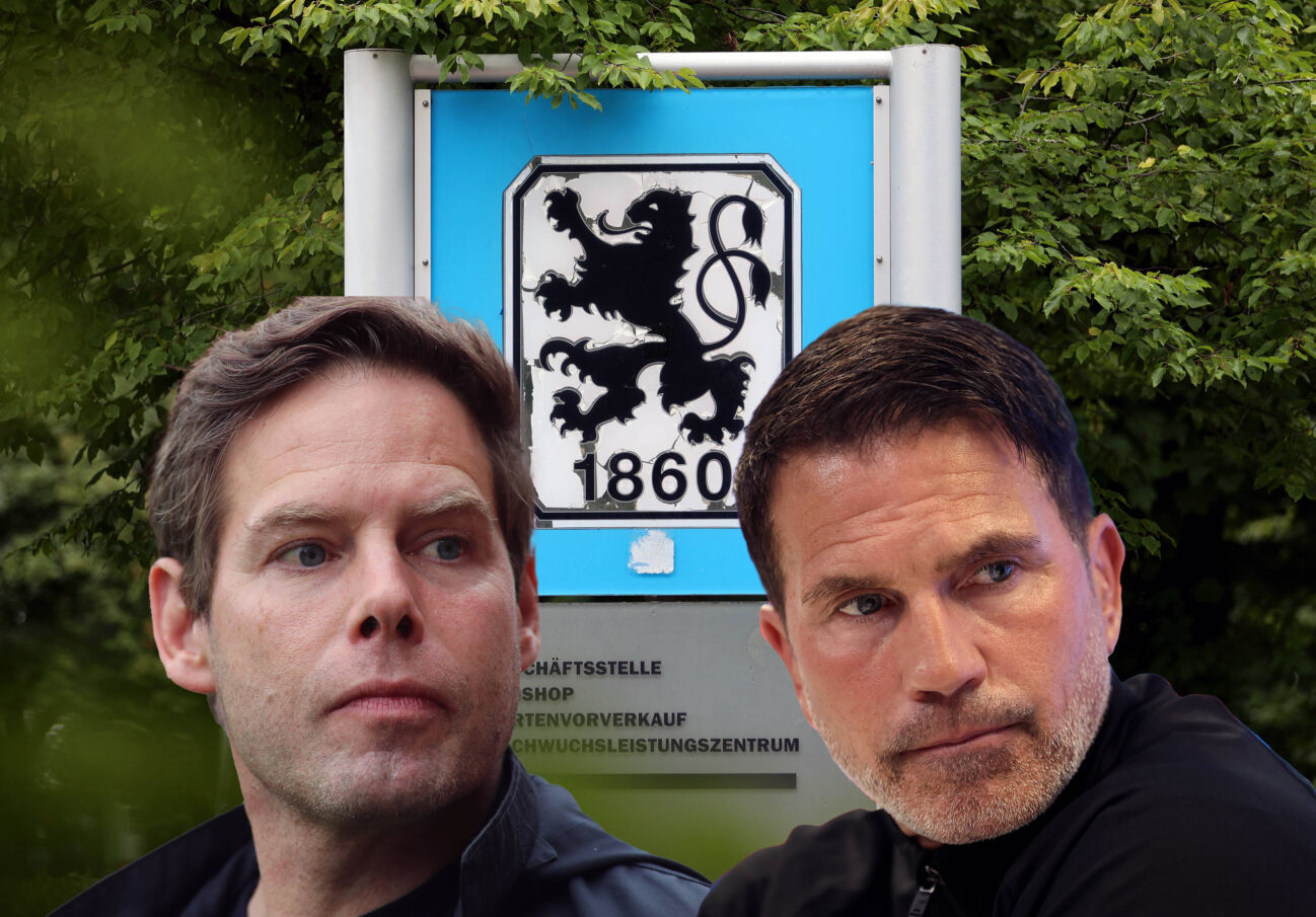 ! ACHTUNG FOTOMONTAGE ! Hier im Bild Dr.Christian Werner, Geschäftsführer (TSV 1860 München) (li.) und Patrick Glöckner Gloeckner, Trainer (TSV 1860 München) (re.) die heute früh mit sofortiger Wirkung von ihren Ämtern freigestellt wurden, Trainerentlassung, Geschäftsführerentlassung *** ATTENTION PHOTO MONTAGE Here in the picture Dr Christian Werner, Managing Director Sport TSV 1860 Munich left and Patrick Glöckner Gloeckner, coach TSV 1860 Munich right who were released from their posts this morning with immediate effect, dismissal of coach, dismissal of managing director