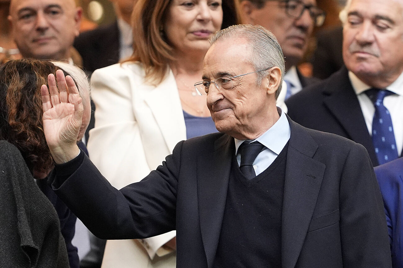 real-madrid-cfs-president-florentino-1068295341 Real Madrid CF™s President Florentino Perez during La Liga match. October 26, 2025. (2025102646)