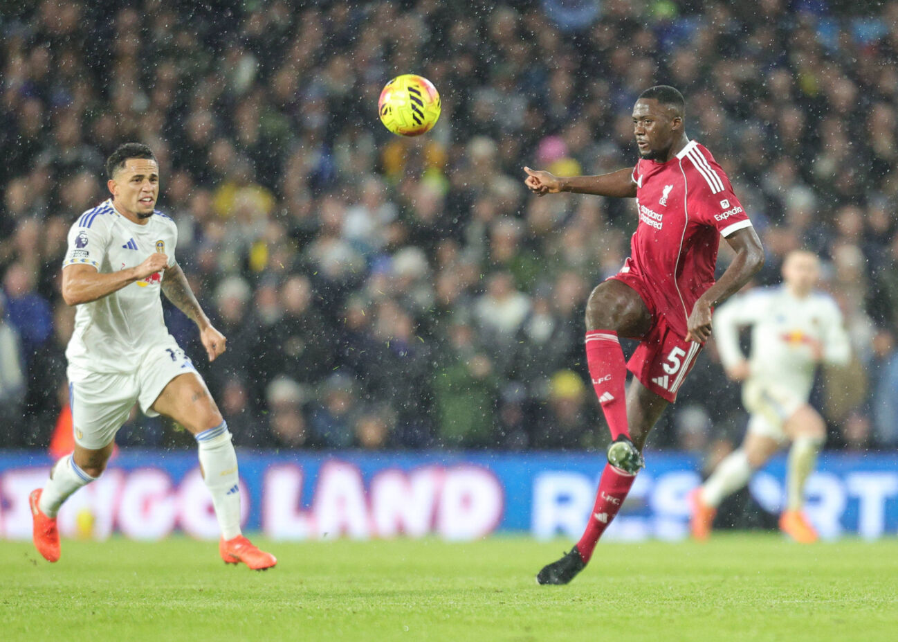 Premier League Leeds United v Liverpool Ibrahima Konate of Liverpool in action during the Premier League match Leeds United vs Liverpool at Elland Road, Leeds, United Kingdom, 6th December 2025 (Photo by Richard Bierton News Images) Leeds Elland Road West Yorkshire United Kingdom Copyright: xRichardxBierton NewsxImagesx
